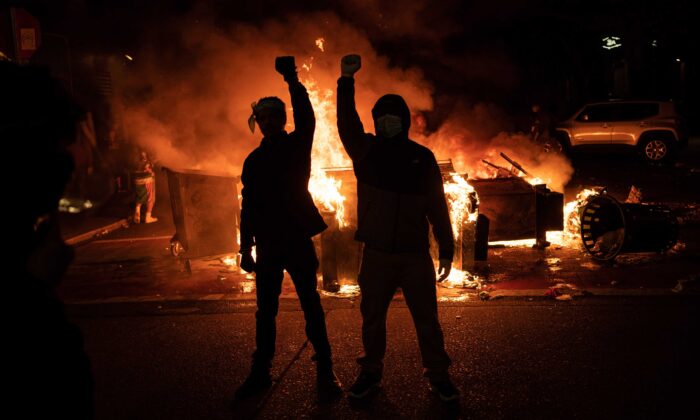 The radical left lines up behind Eastman